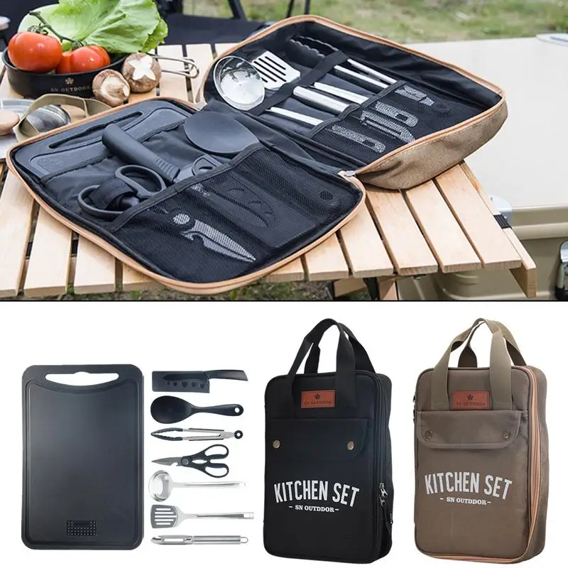 Outdoor Camping Dining Set - Набор походной кухонной утвари из 8