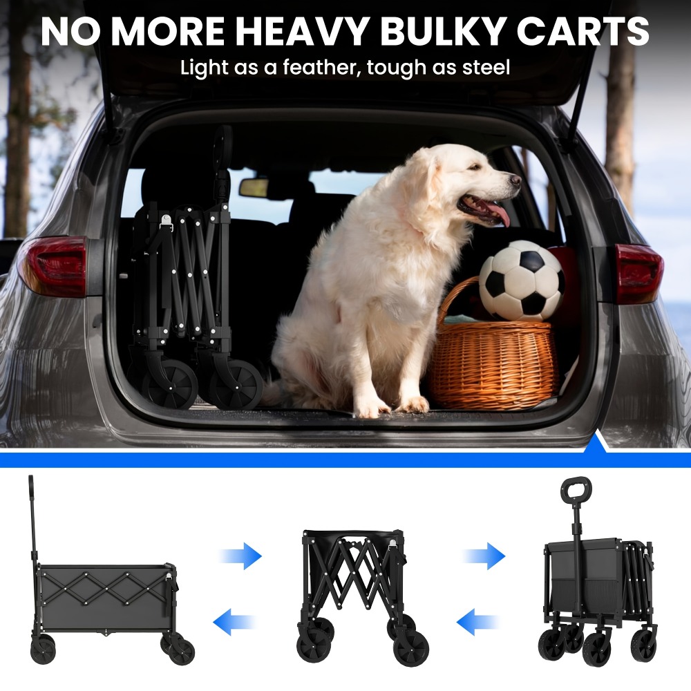 Складная садовая тележка с гру – обзор и цена Outdoor Camping Trolley