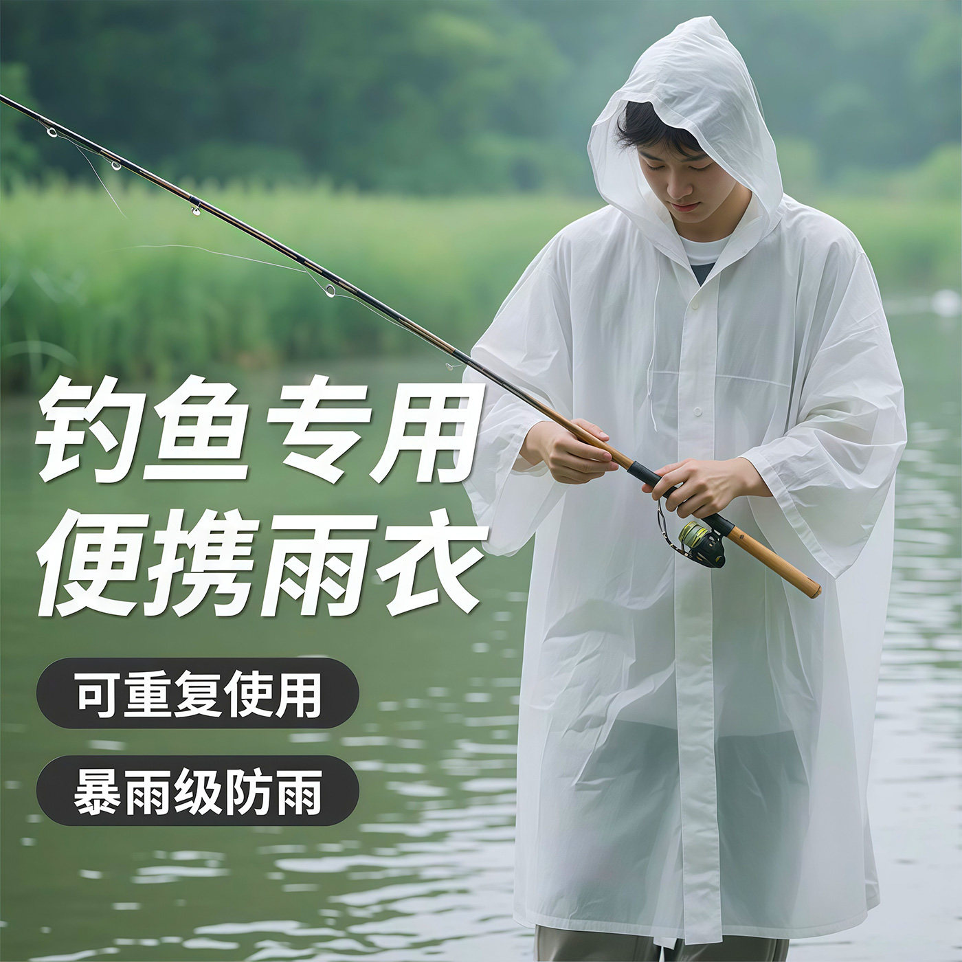 Многоразовый утолщенный дождев – обзор и цена Camping Rain Poncho